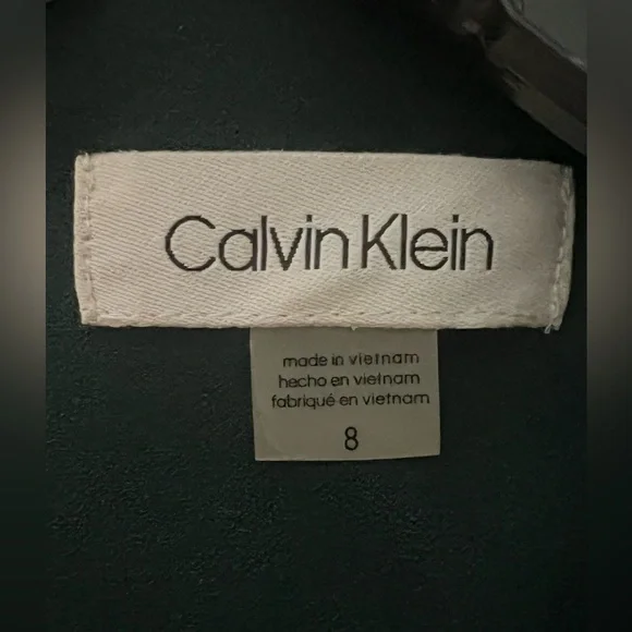 Calvin Klein dark green jumpsuit- size Medium/Size 8 EUC holidays/Christmas - Picture 3 of 4